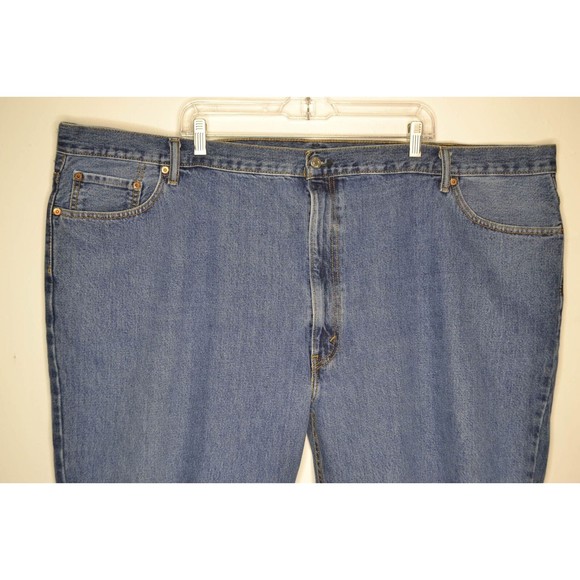 Levi's 550 Men's 56x30 Medium Wash Relaxed Fit Tapered Leg Denim Jeans - Picture 2 of 13